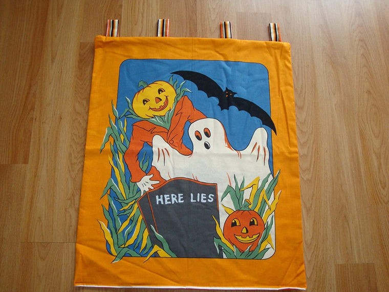 Halloween Tombstone Decorative Banner Cotton with Batting