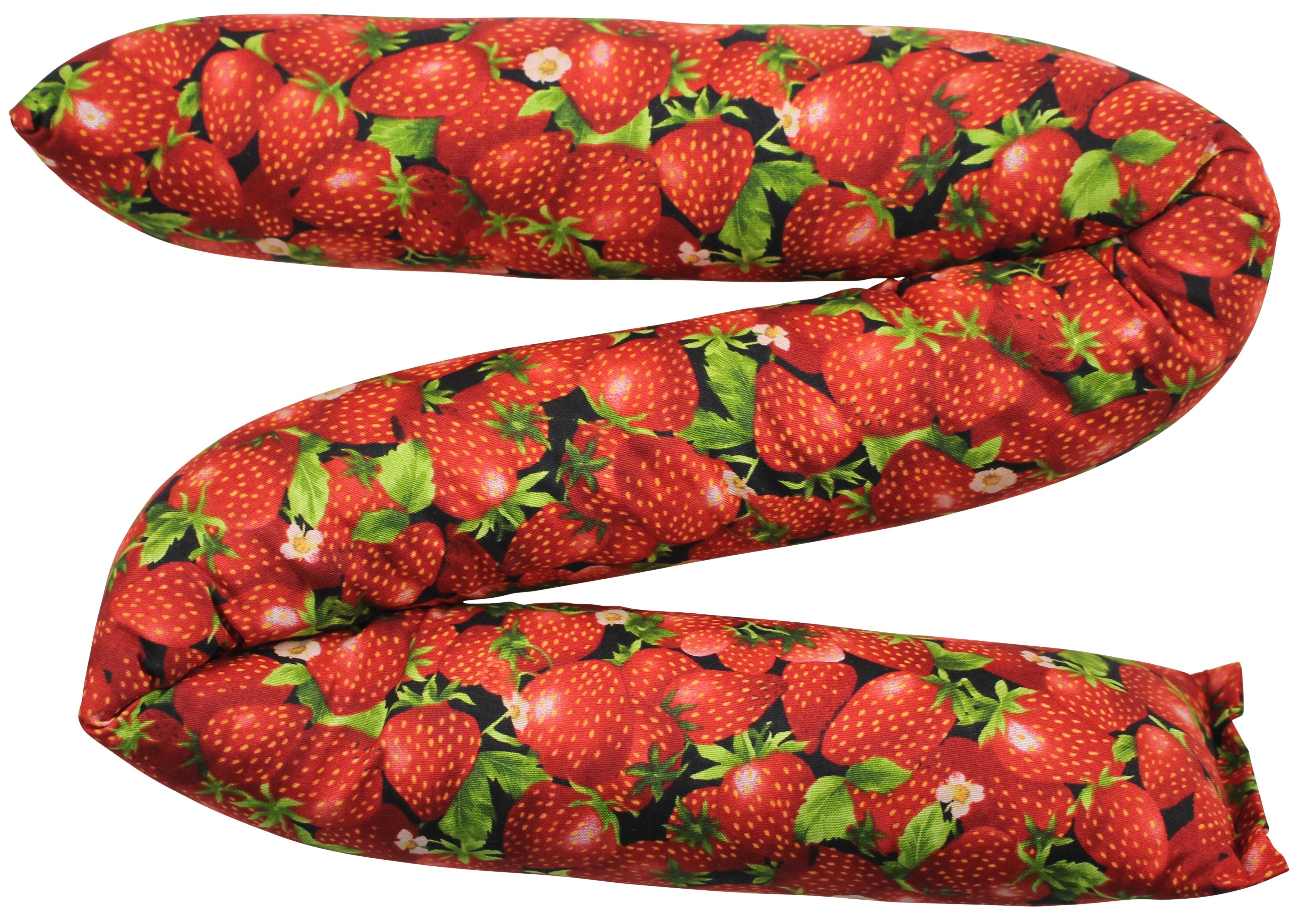 Draft Stopper Extra Large 4 inch diameter Strawberries Length Fits a 36" Space