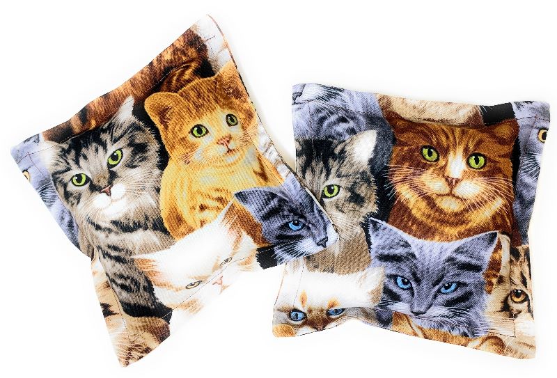 Pair of Cats Small Novelty Pillows
