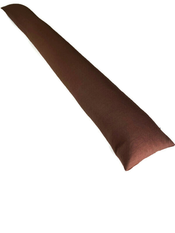 Draft Stopper Extra Large 4 inch diameter Dark Brown Pick a Length