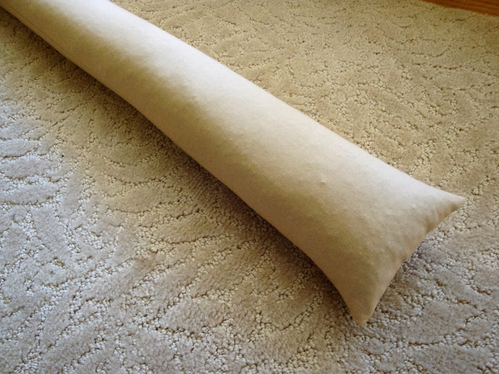 Draft Stopper Extra Large 4 inch diameter Beige Pick a Length