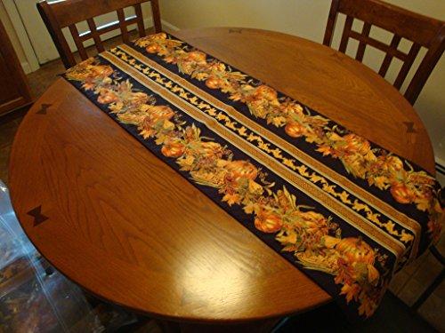 Fall/Winter Two Sided - Reversible - Table Runner 52" x 16" & Placemat 17" x 9.75" Set (4) Crafted in Maine