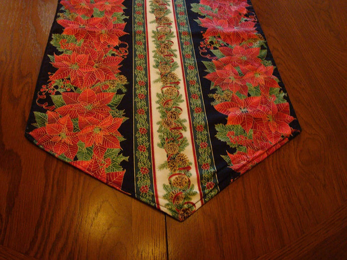 Table Runner 2-sides - Reversible - Heirloom Quality 52" Long - Member Maine Crafters Association